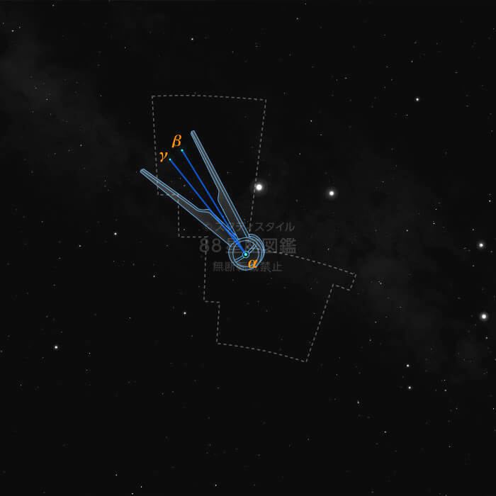 コンパス座｜88星座図鑑